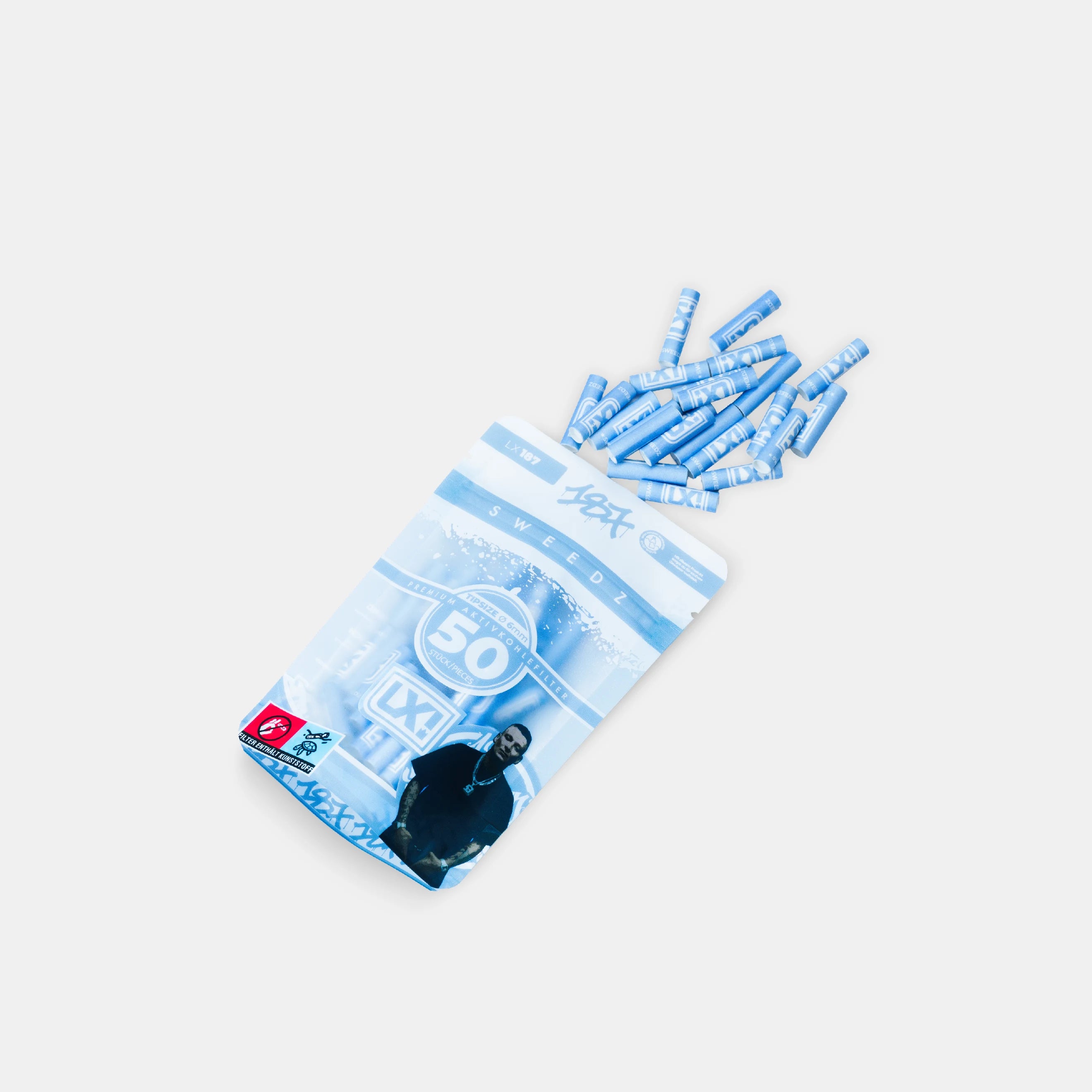 LX – 187 Sweedz Aktivkohlefilter 6mm (50 Stück)