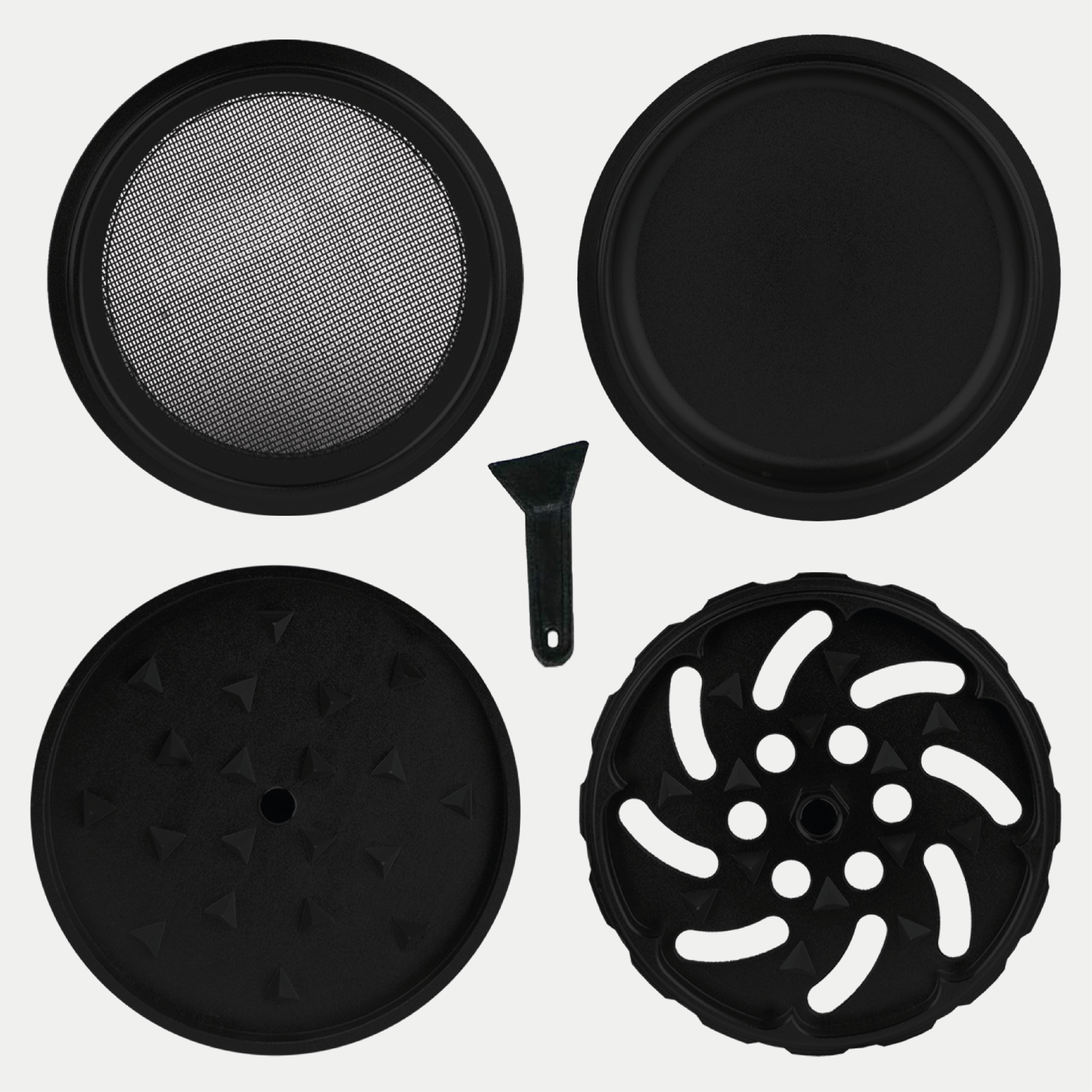 Spike Grinder – 4-teilig aus eloxiertem Aluminium