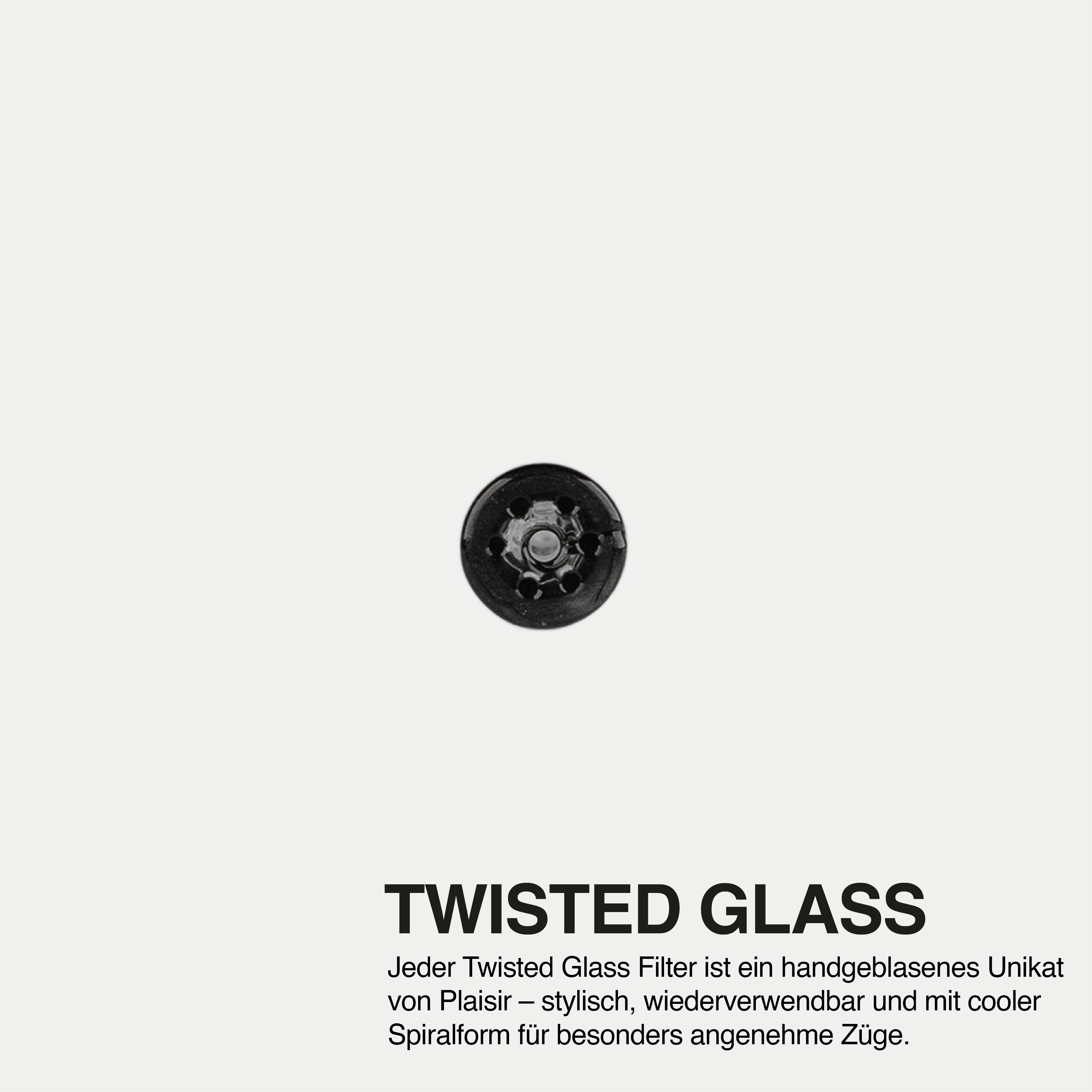 Twisted Glasfilter BLACK by PLAISIR
