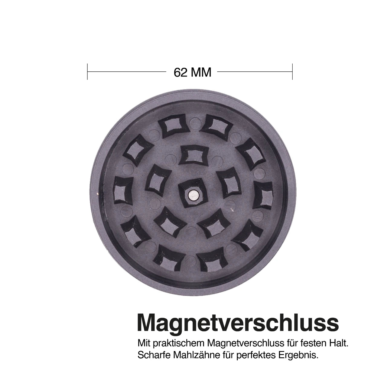Medusafilters Bio-Hemp Grinder Black – Magnetverschluss