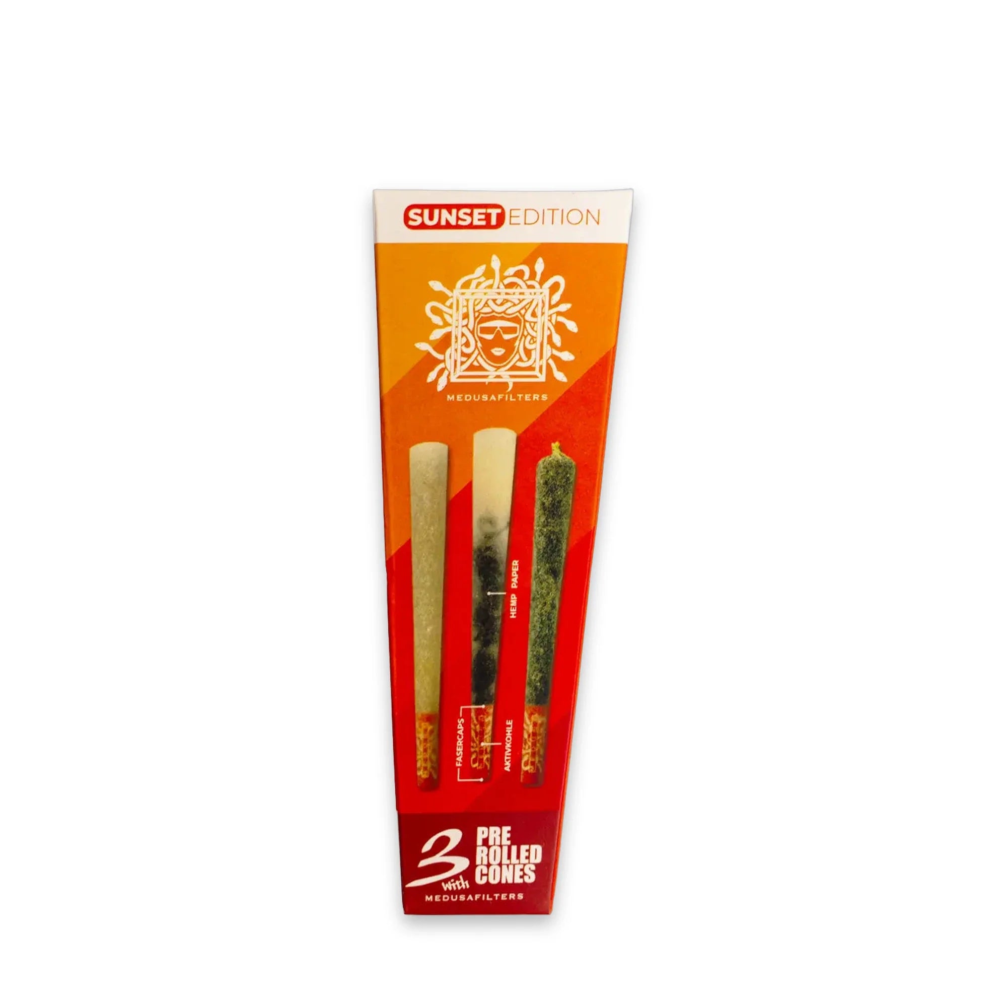 Medusafilters Pre-Rolled Cones mit Aktivkohlefilter – Vier Editionen, zwei Packungsgrößen