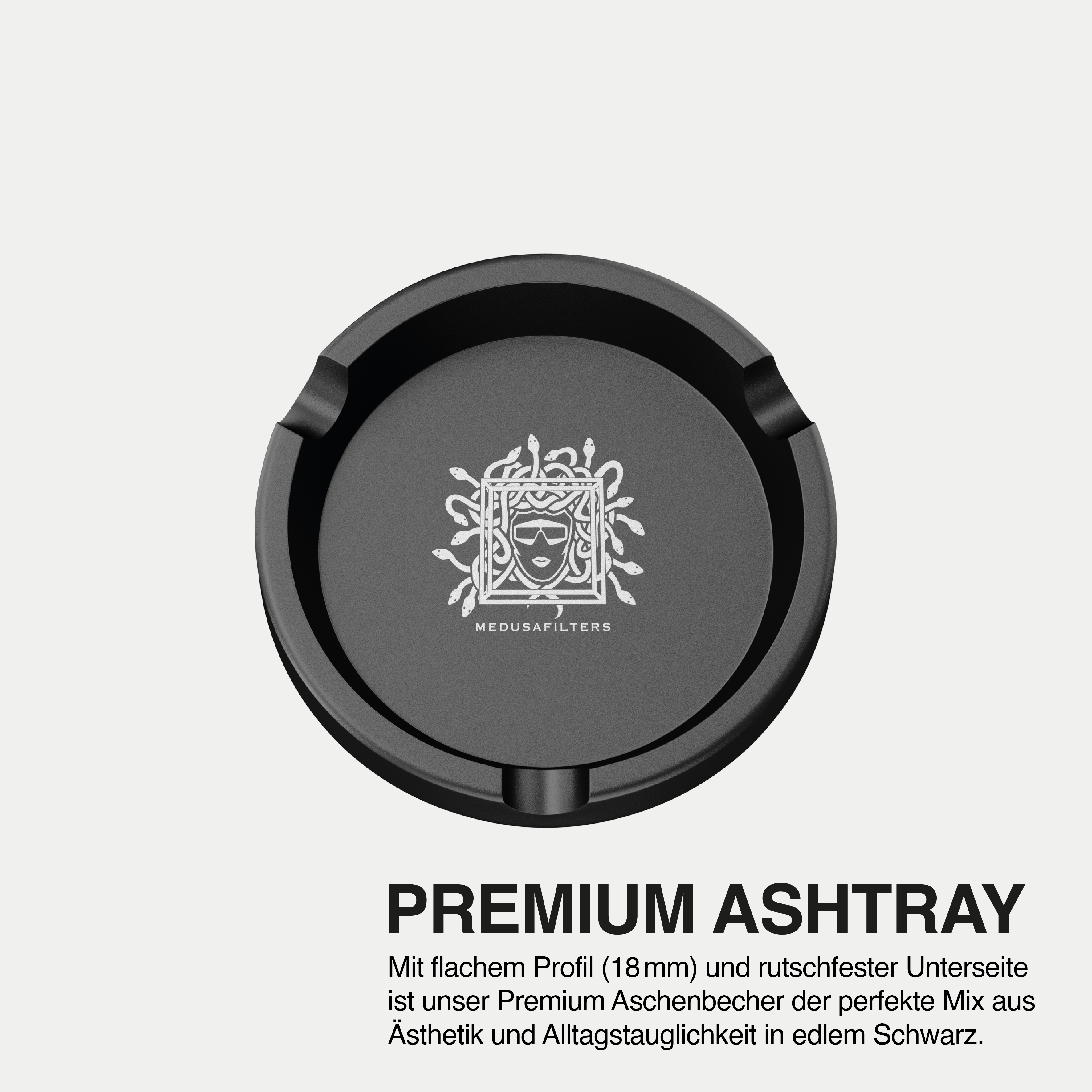 Premium Aschenbecher BLACK