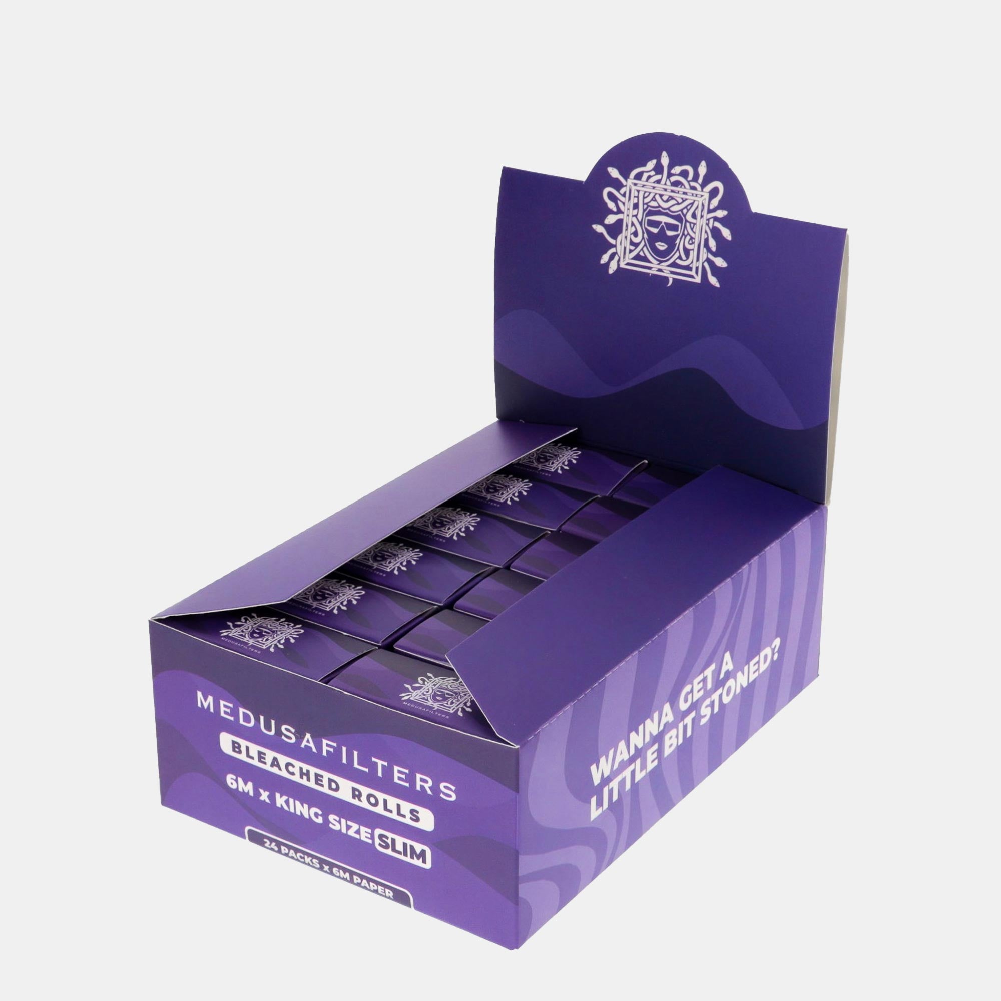 Medusafilters 5 m Endless Rolls King Size Slim BLEACHED / gebleicht - Display geöffnet