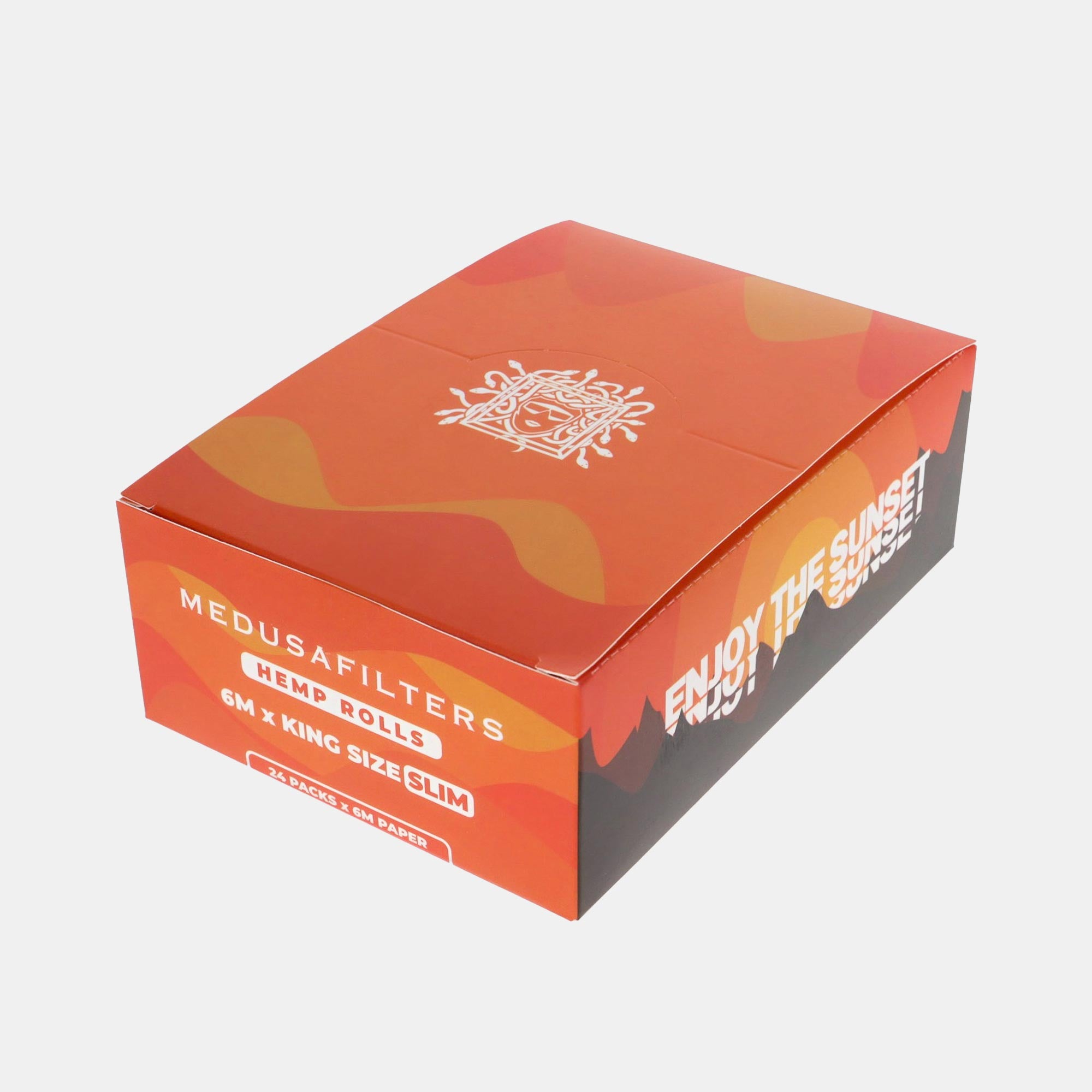 Medusafilters 5 m Endless Rolls King Size Slim HEMP / Hanf - Display geschlossen