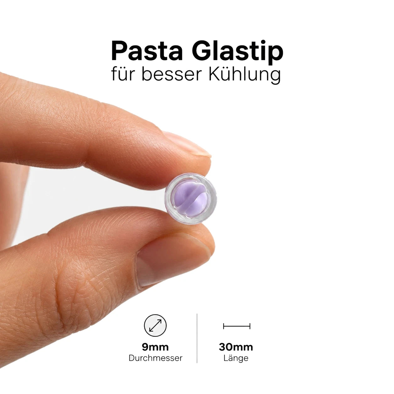 Medusafilters Pasta Glastip – Details und Maße