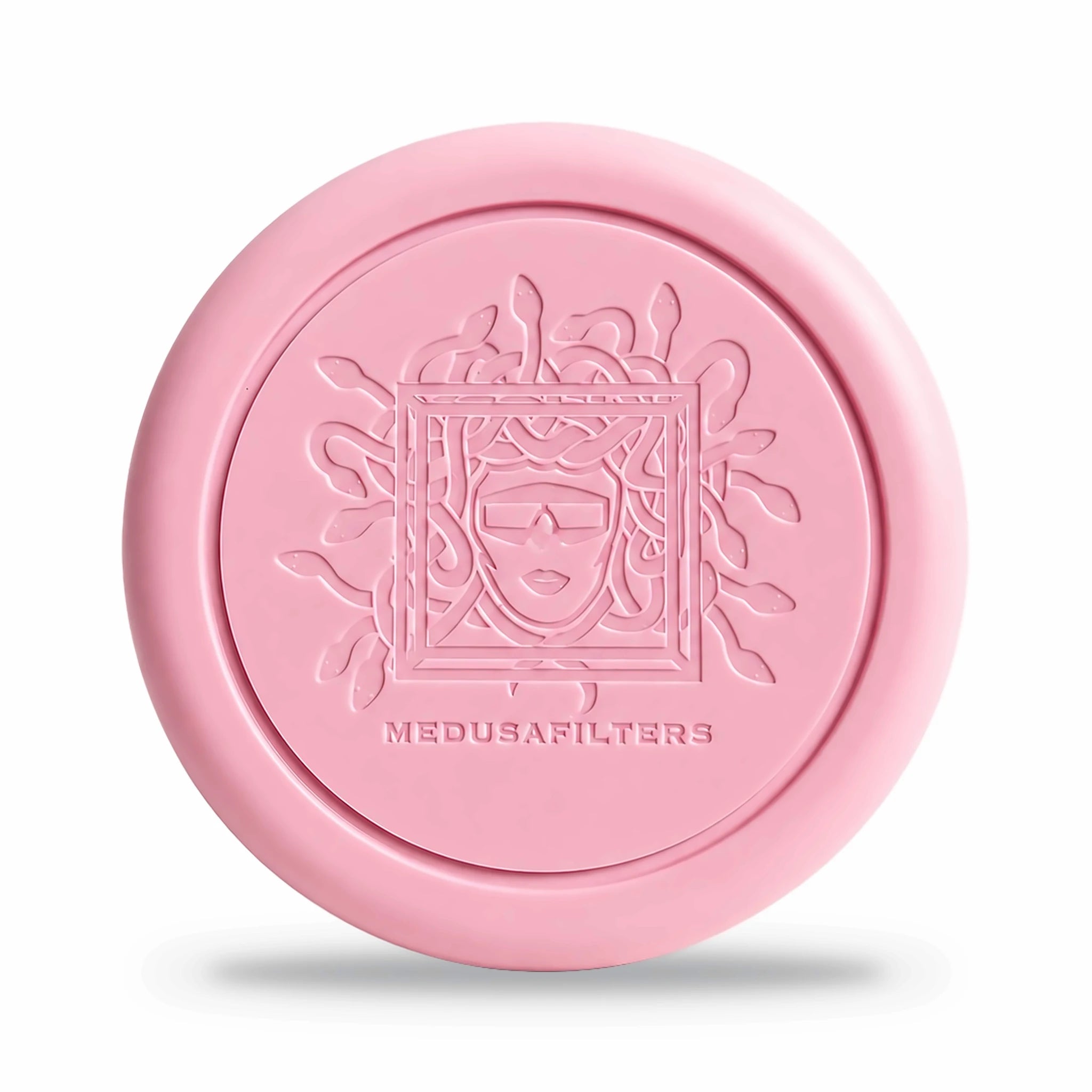 Medusafilters Green Pocket Rosé – Aufbewahrungsdose, Deckel mit Medusa-Prägung