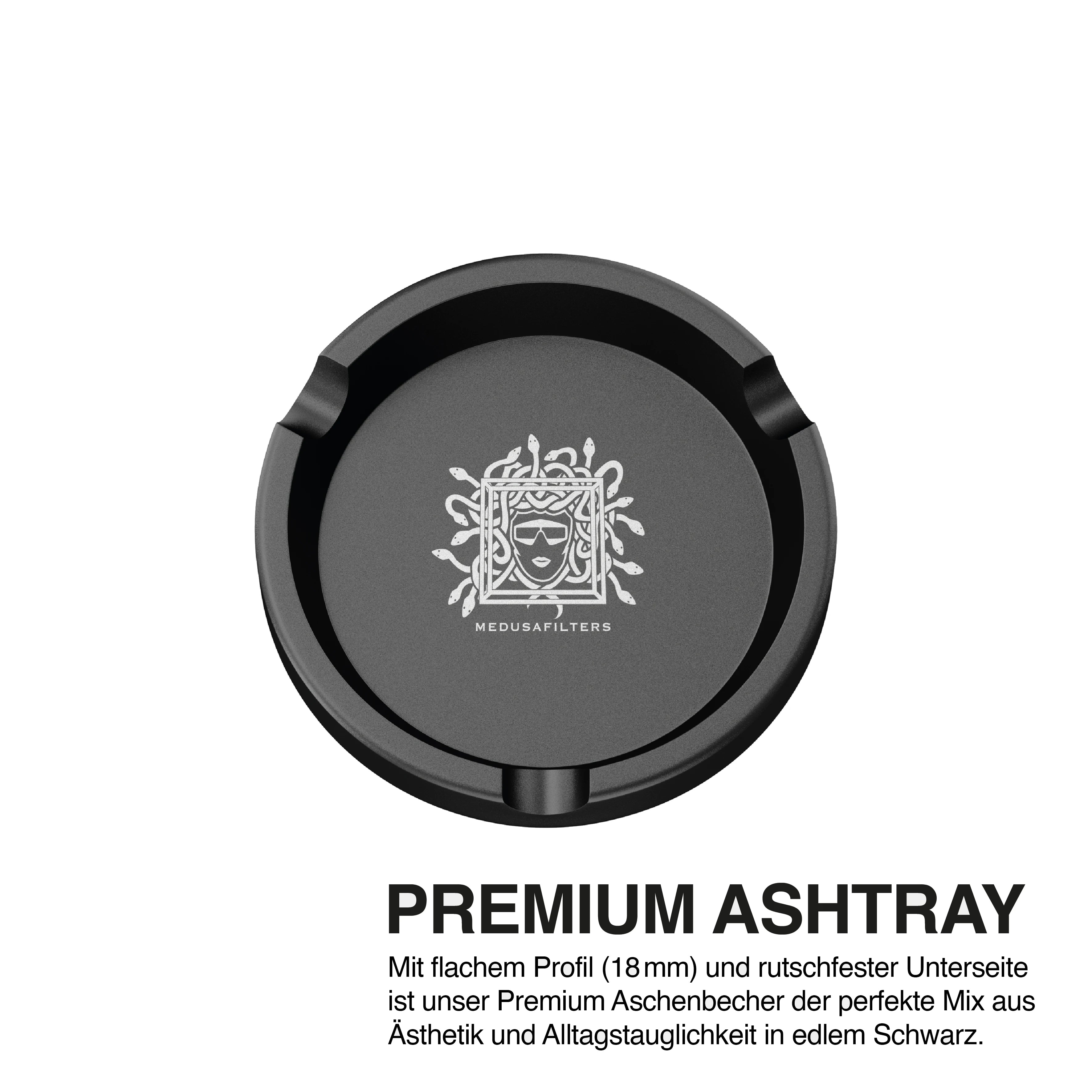 Medusafilters Aschenbecher Premium Black – Details