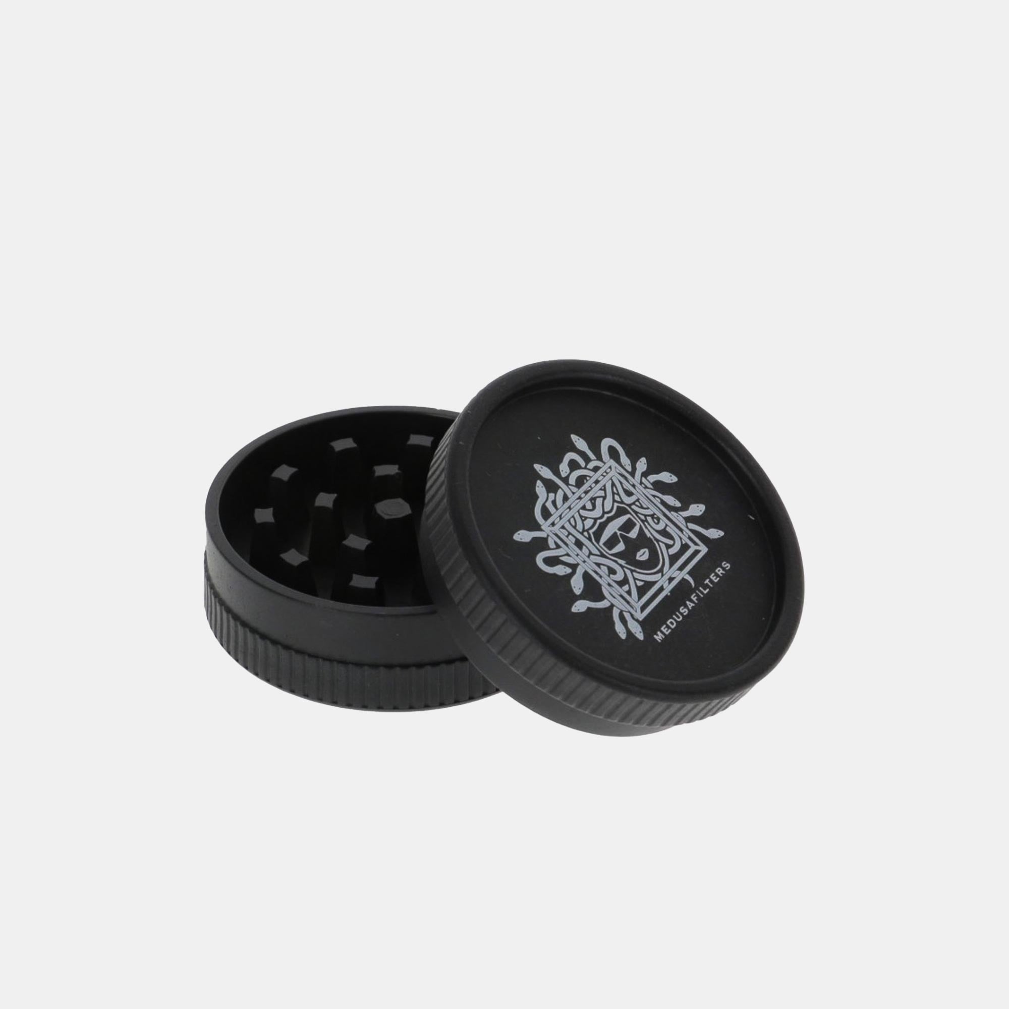 Medusafilters Bio Hemp Grinder aus Bio Plastik BLACK Edition