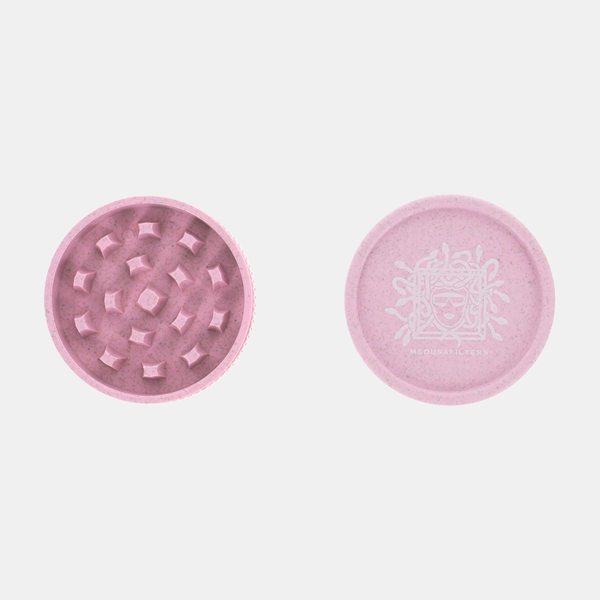 Medusafilters Bio Hemp Grinder aus Bio Plastik ROSÉ Edition Set