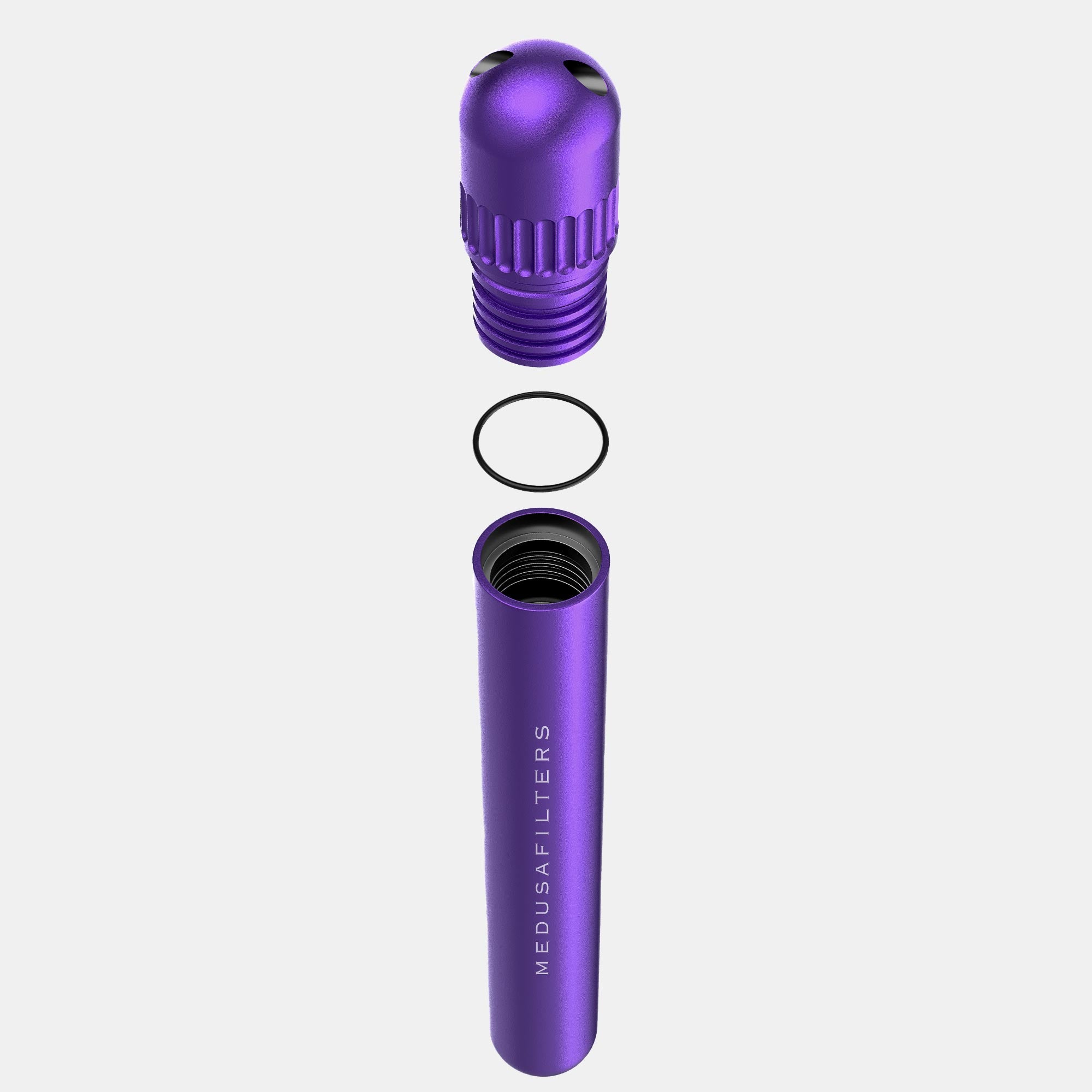 Medusafilters J-Case Joint Case aus Aluminium in VIOLET offen