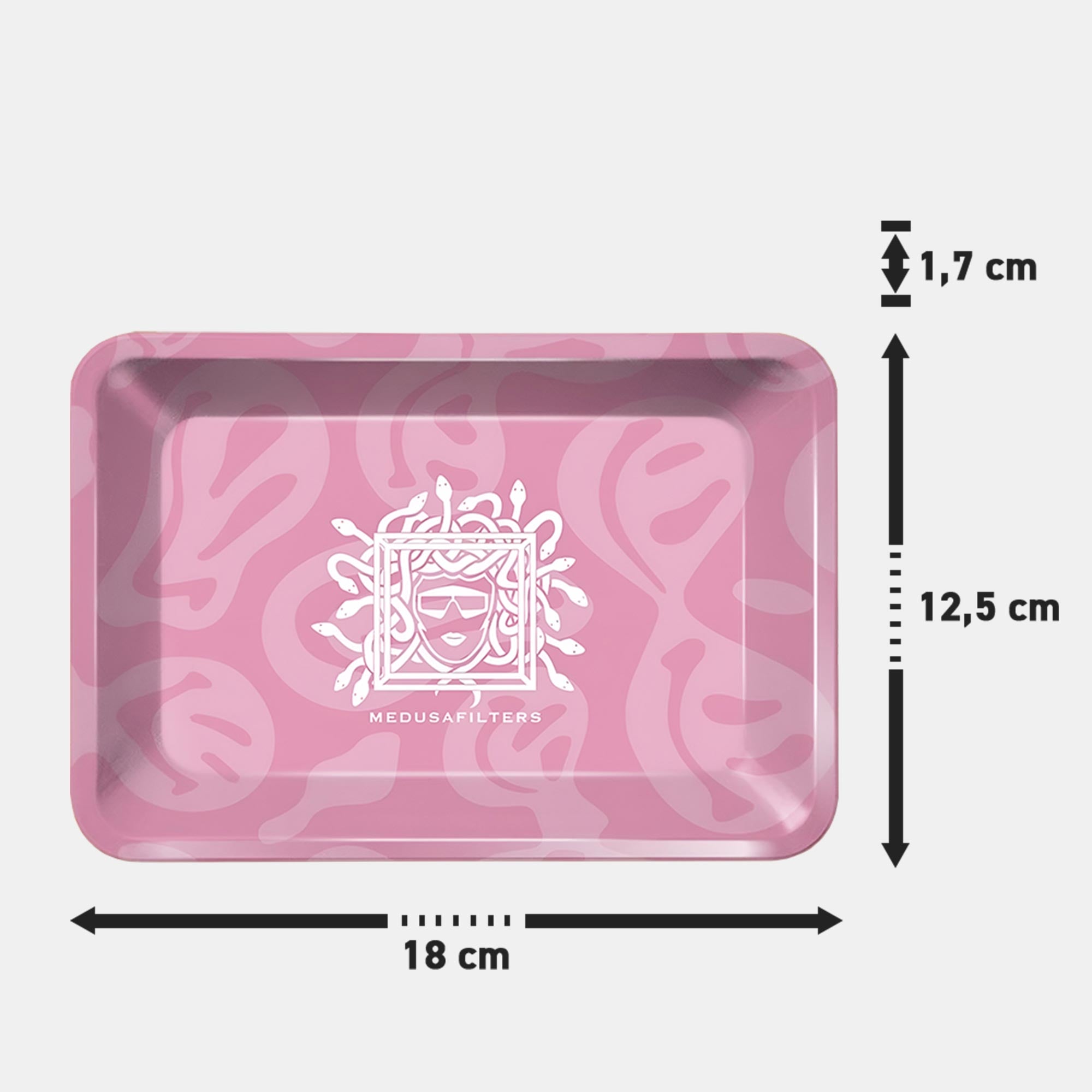 Medusafilters Rolling Tray ROSE - Maße