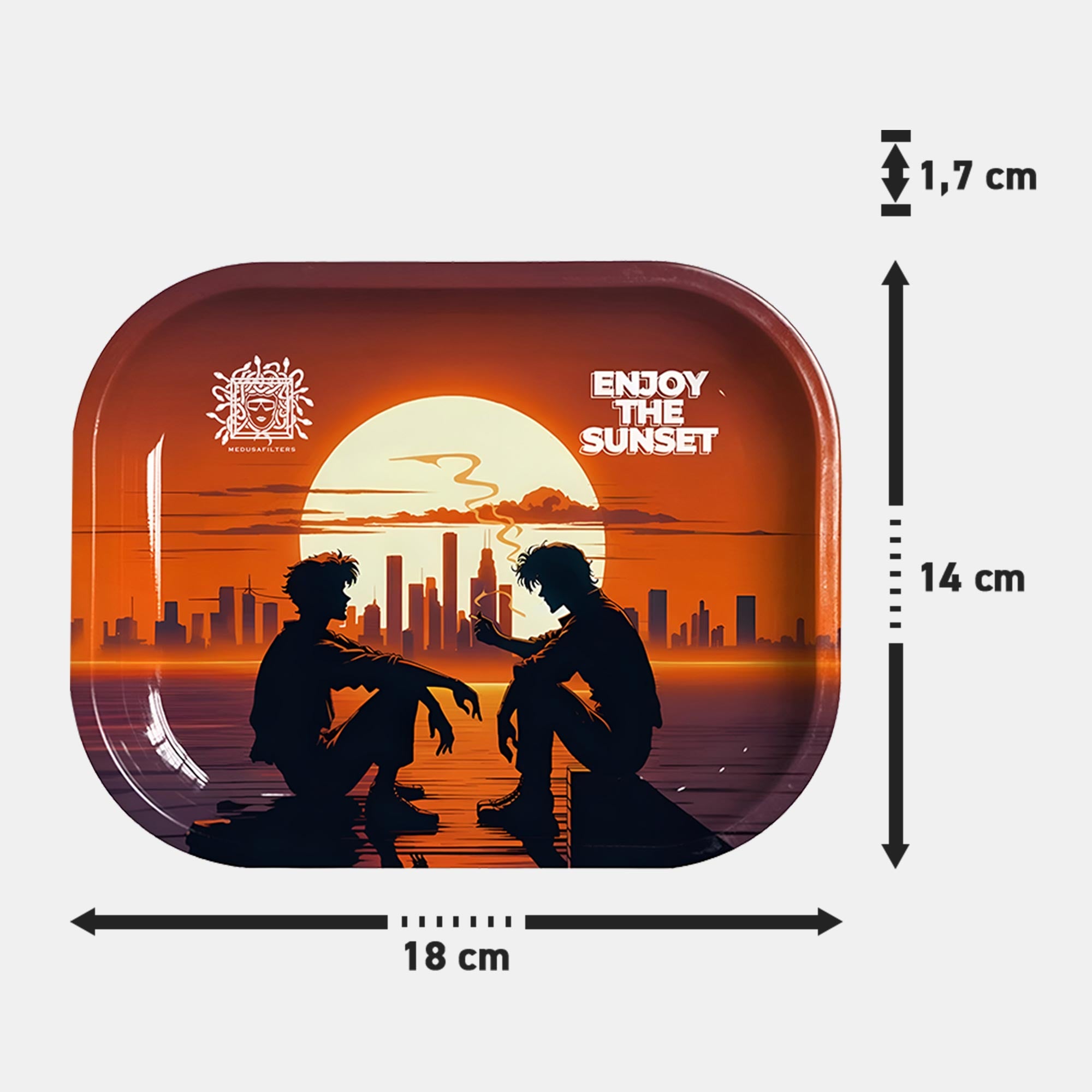 Medusafilters Rolling Tray SUNSET - Maße