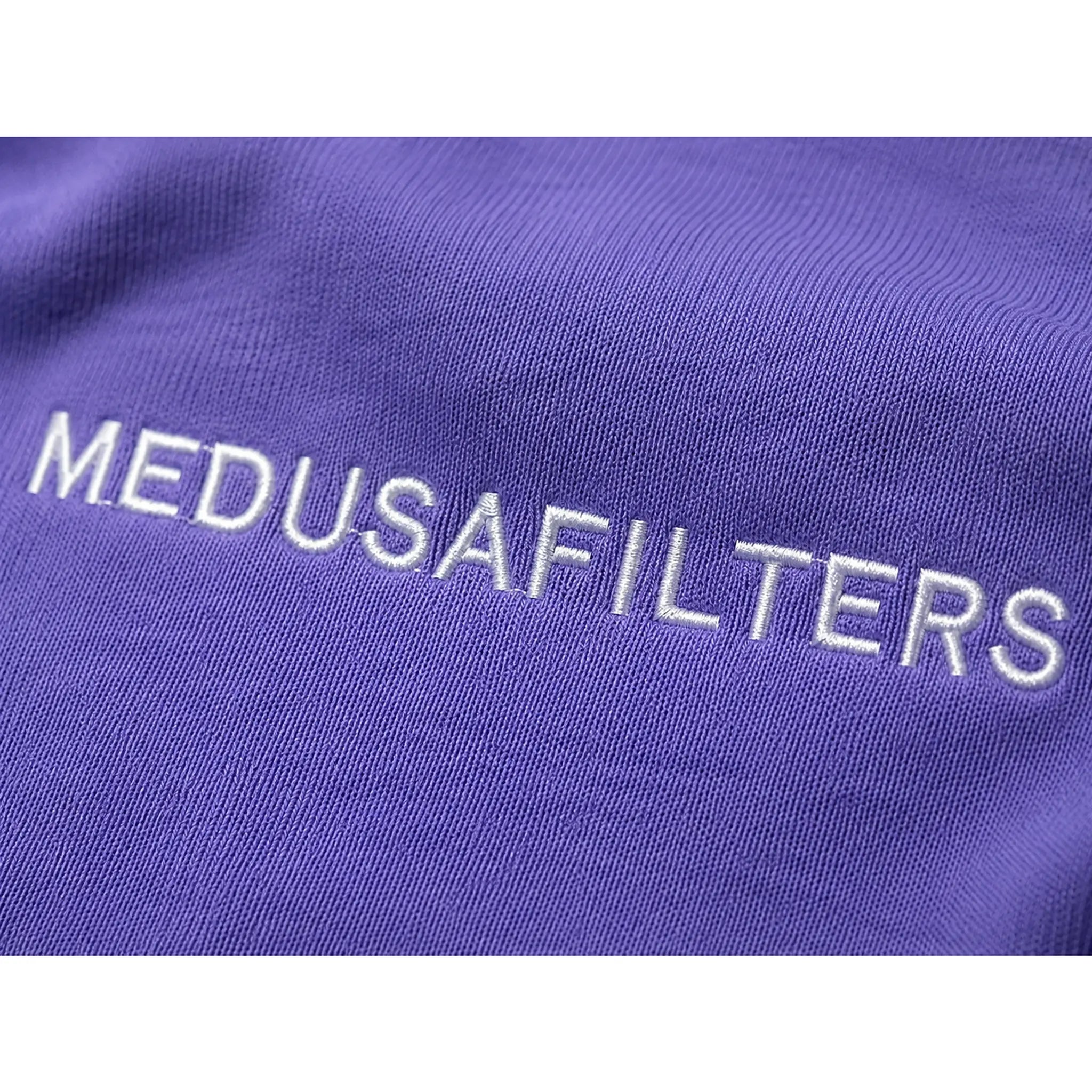 Medusafilters T-Shirt VIOLET Stickerei Detail