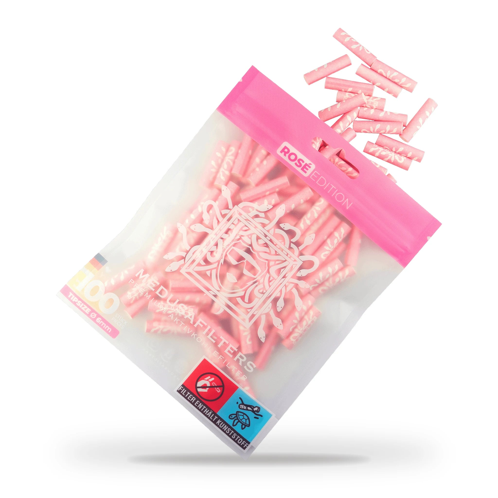 Medusafilters Aktivkohlefilter 6mm 100er Rose