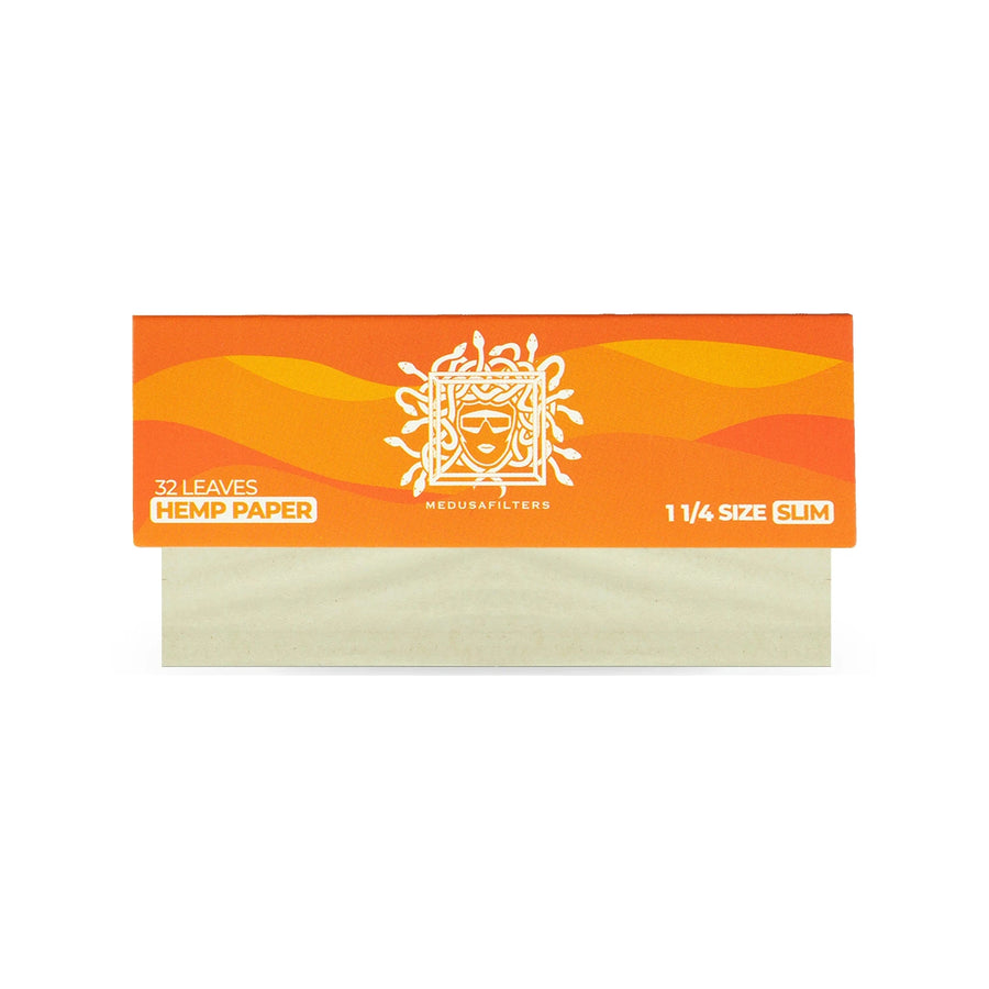 Medusafilters Shortpapers 1¼ Size Slim, Einzelheft, Hanfpapier, 32 Blatt