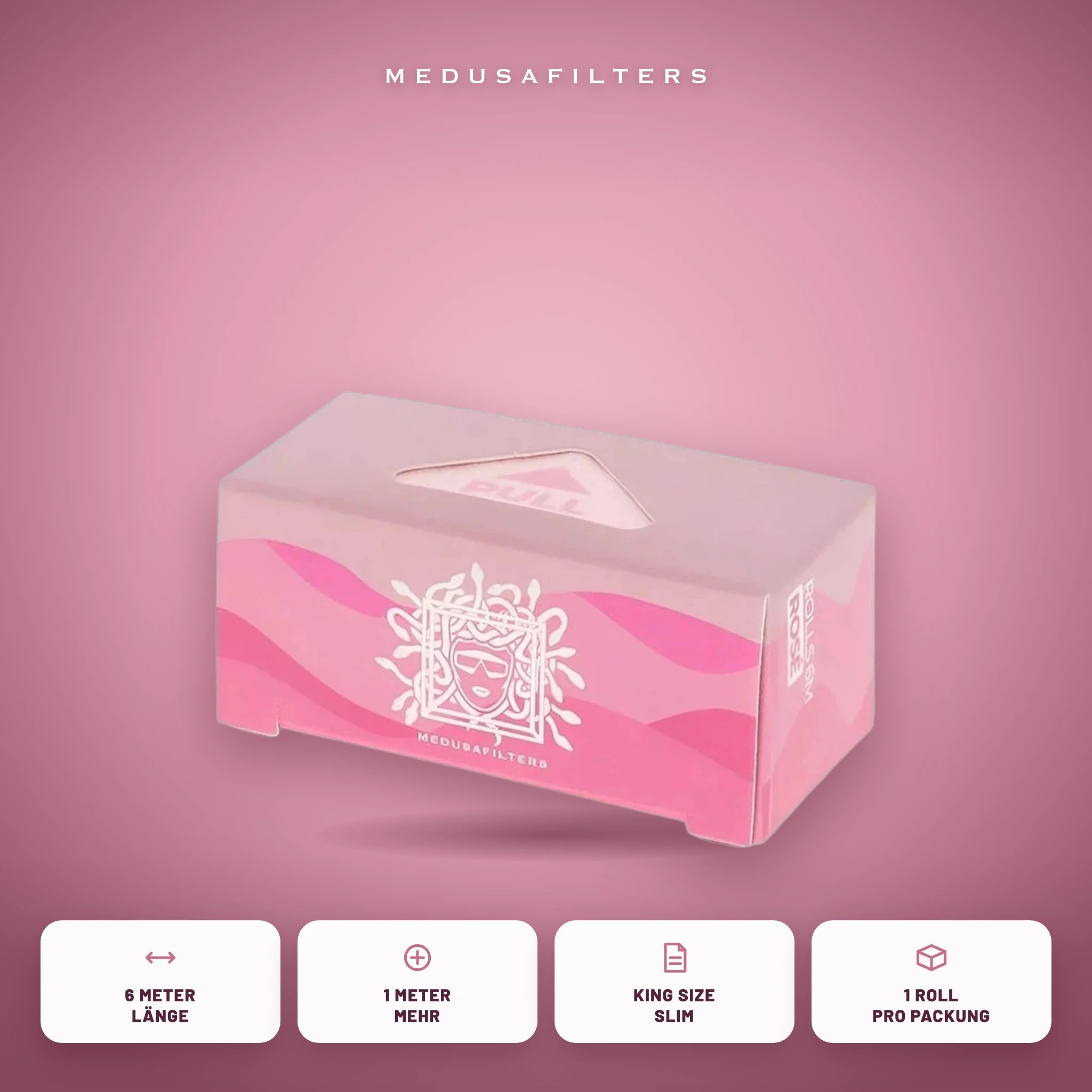 Medusafilters Endless Rolls 6 m ROSÉ – 1 Roll – Vorteile