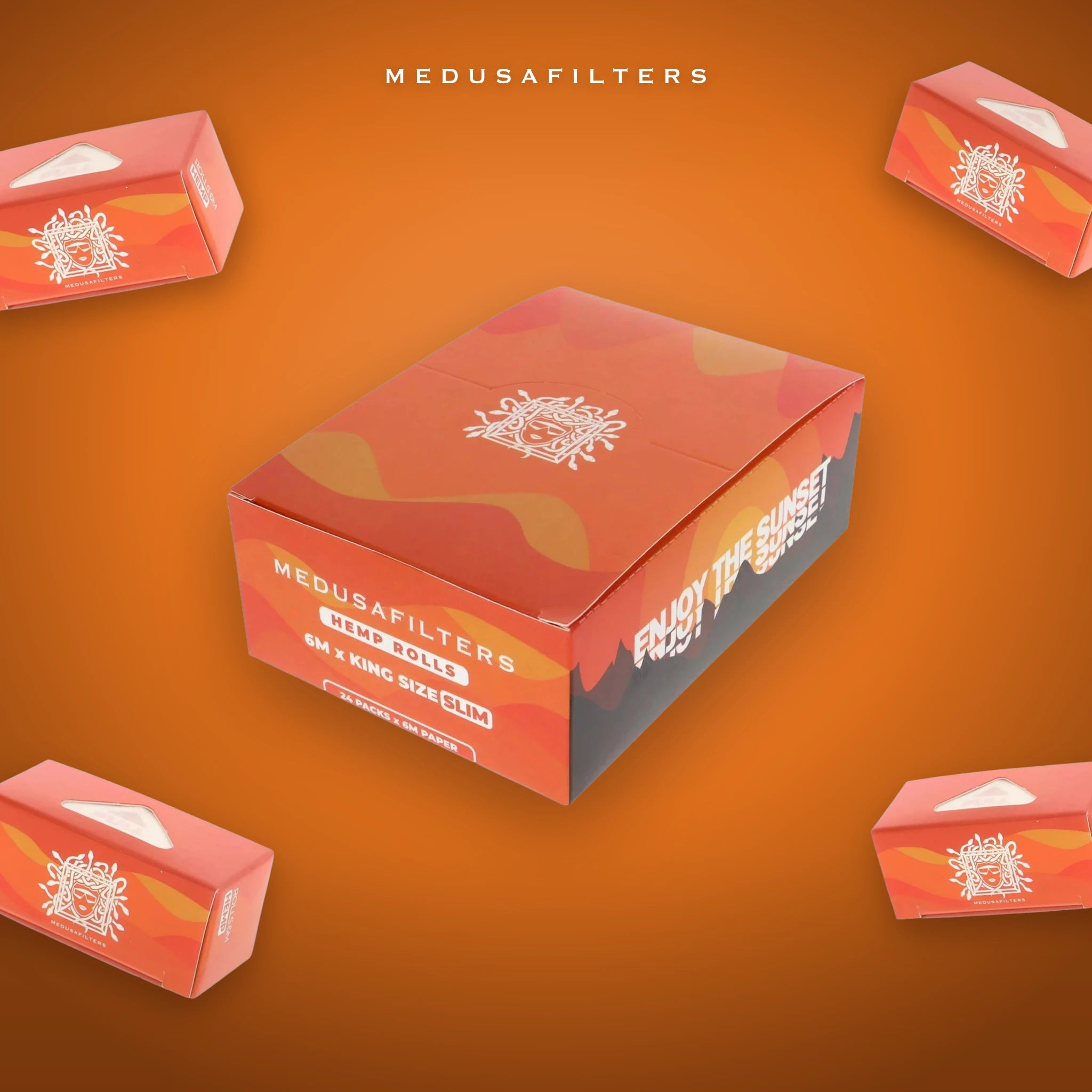 Medusafilters Endless Rolls 6 m SUNSET – 24er Display – Rolls im Überblick
