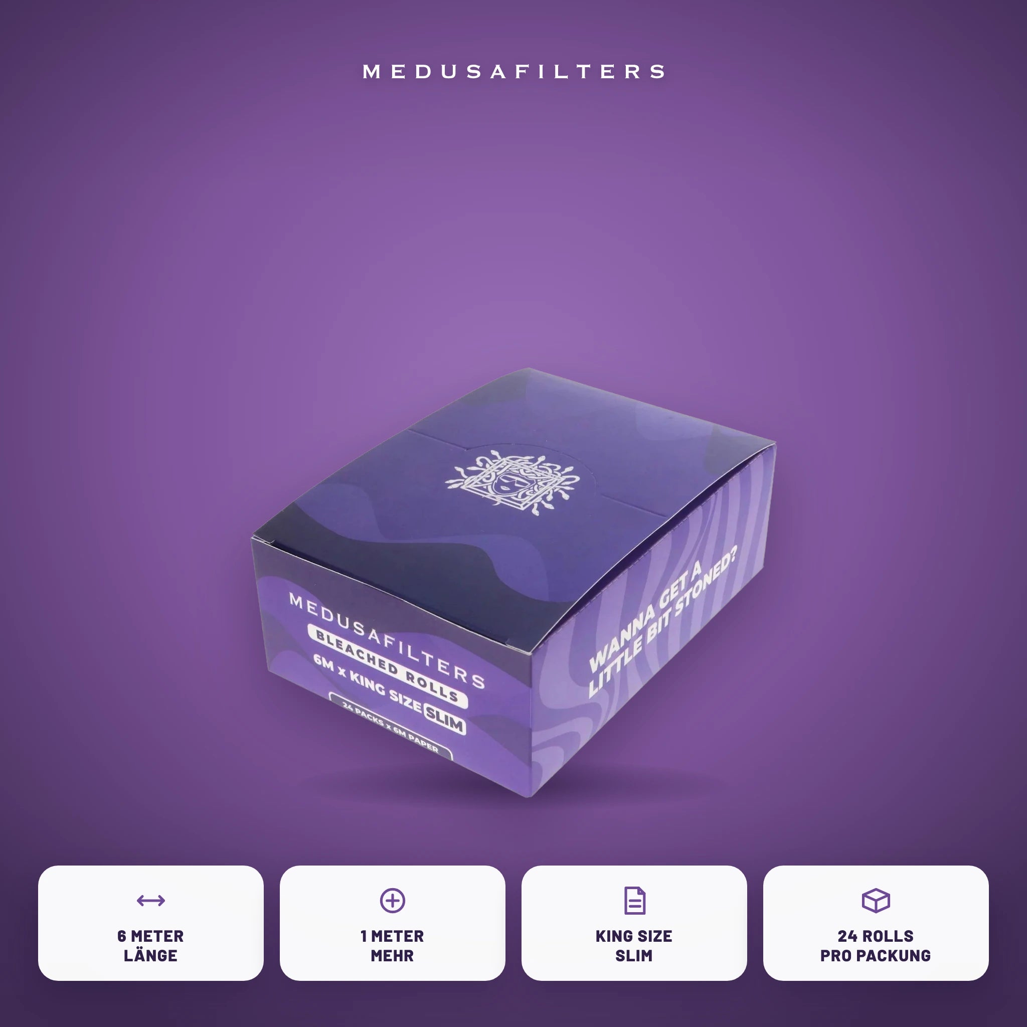Medusafilters Endless Rolls 6 m VIOLET – 24er Display – Vorteile