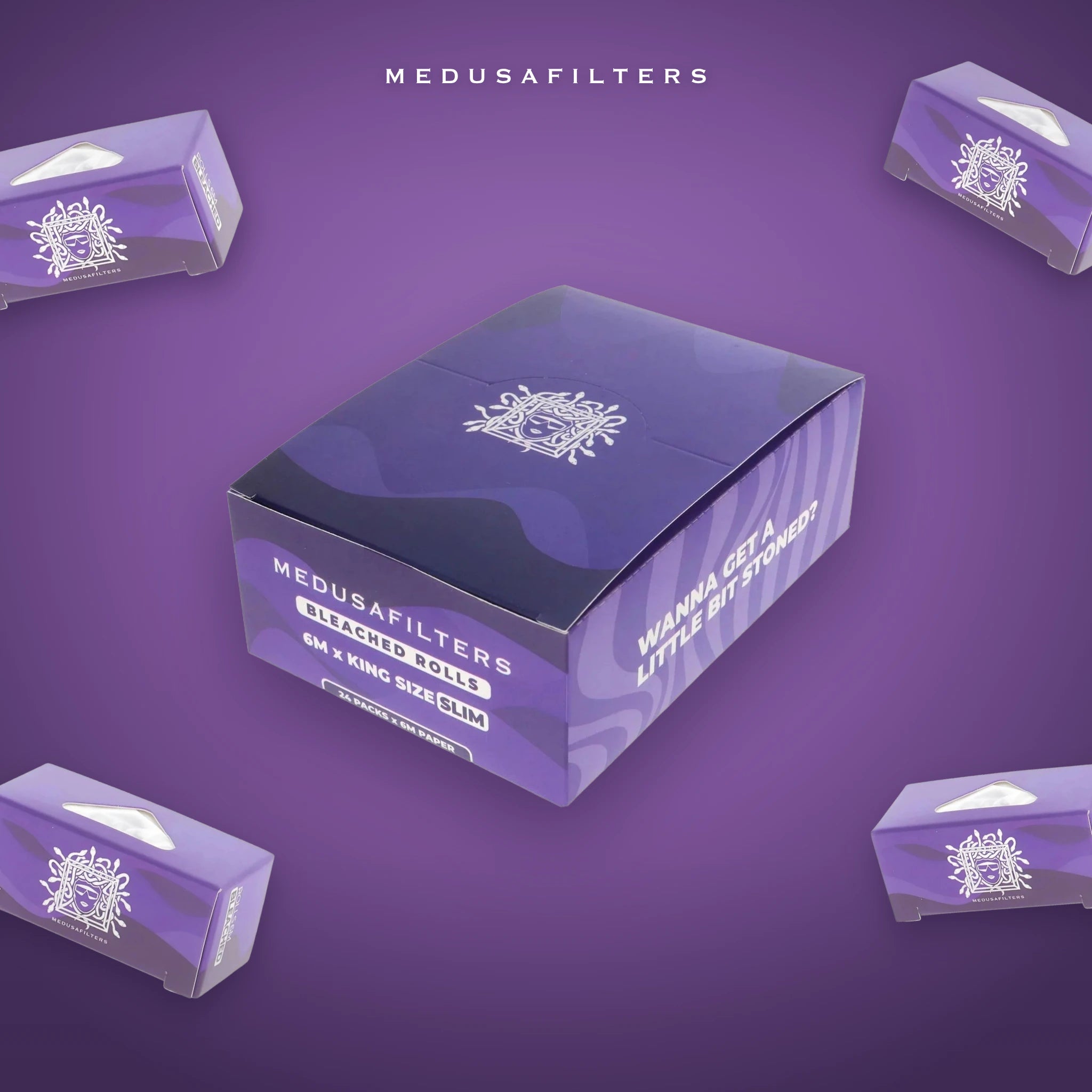 Medusafilters Endless Rolls 6 m VIOLET – 24er Display – Rolls im Überblick