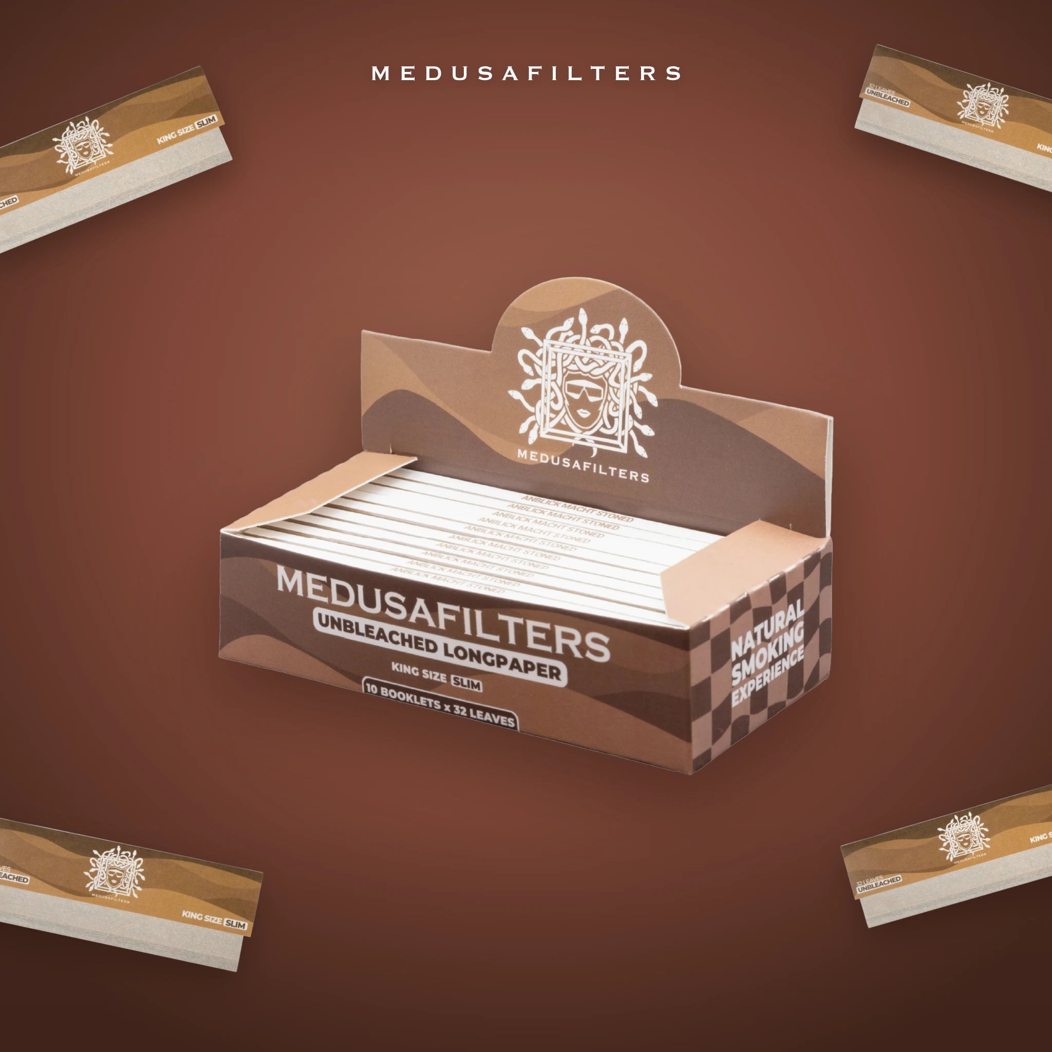 Medusafilters Longpapers King Size Slim ORGANIC – 10er Display – Papers im Überblick