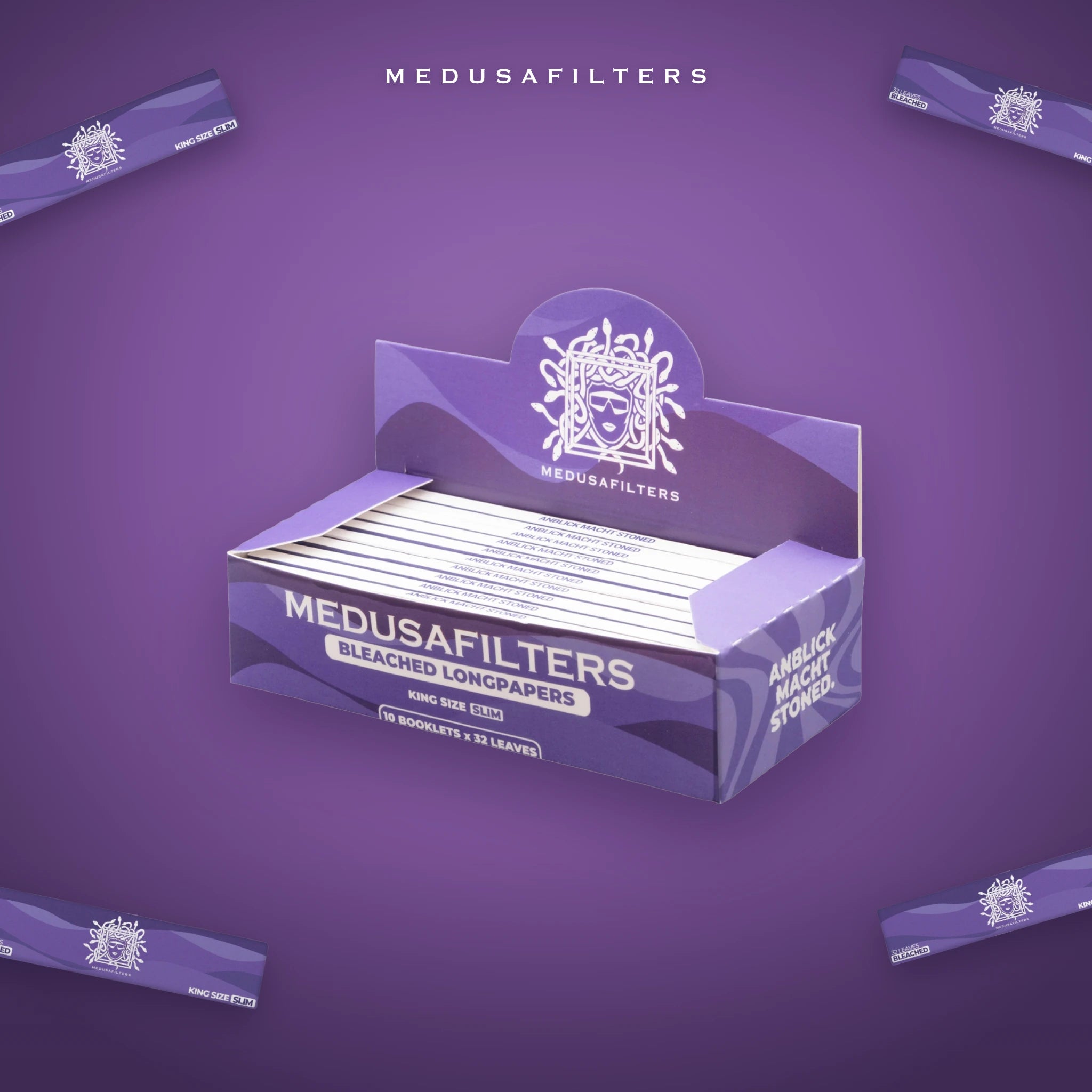 Medusafilters Longpapers King Size Slim VIOLET – 10er Display – Papers im Überblick