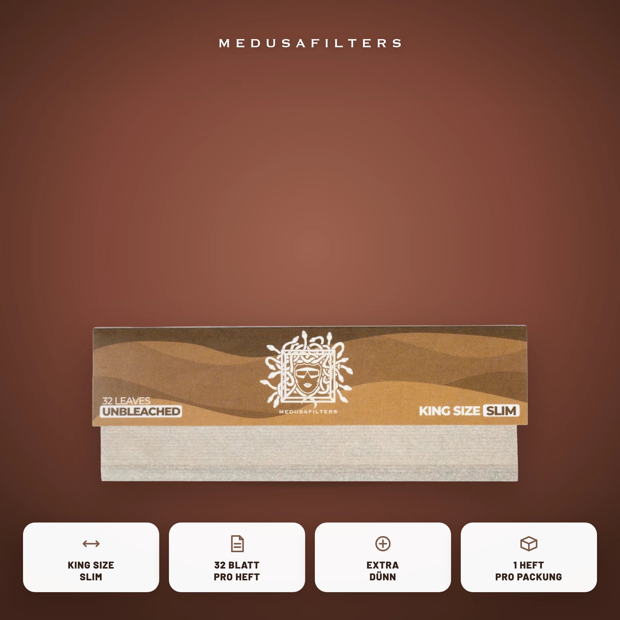 Medusafilters Longpapers King Size Slim ORGANIC – 1 Heft – Vorteile