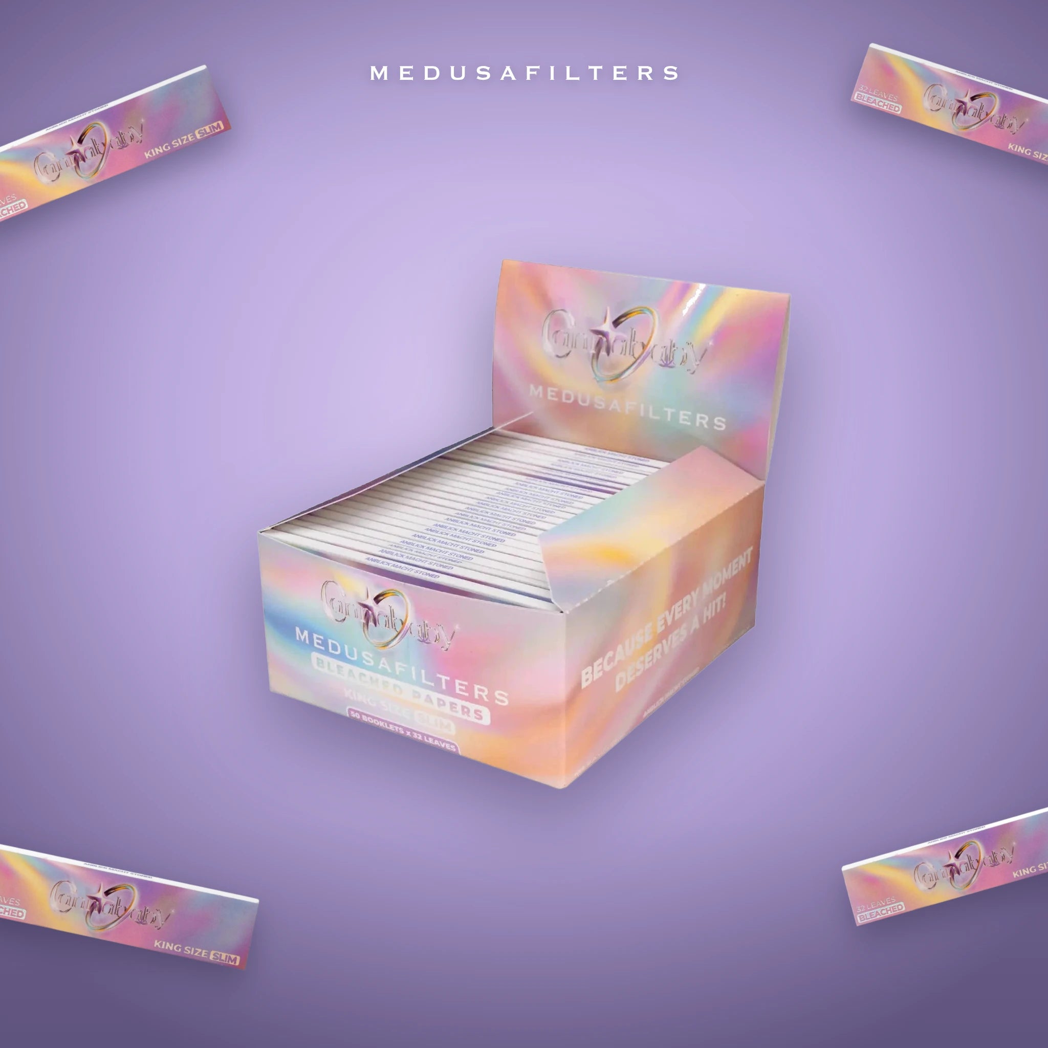 Medusafilters Longpapers King Size Slim CANNABABY – 50er Display – Papers im Überblick