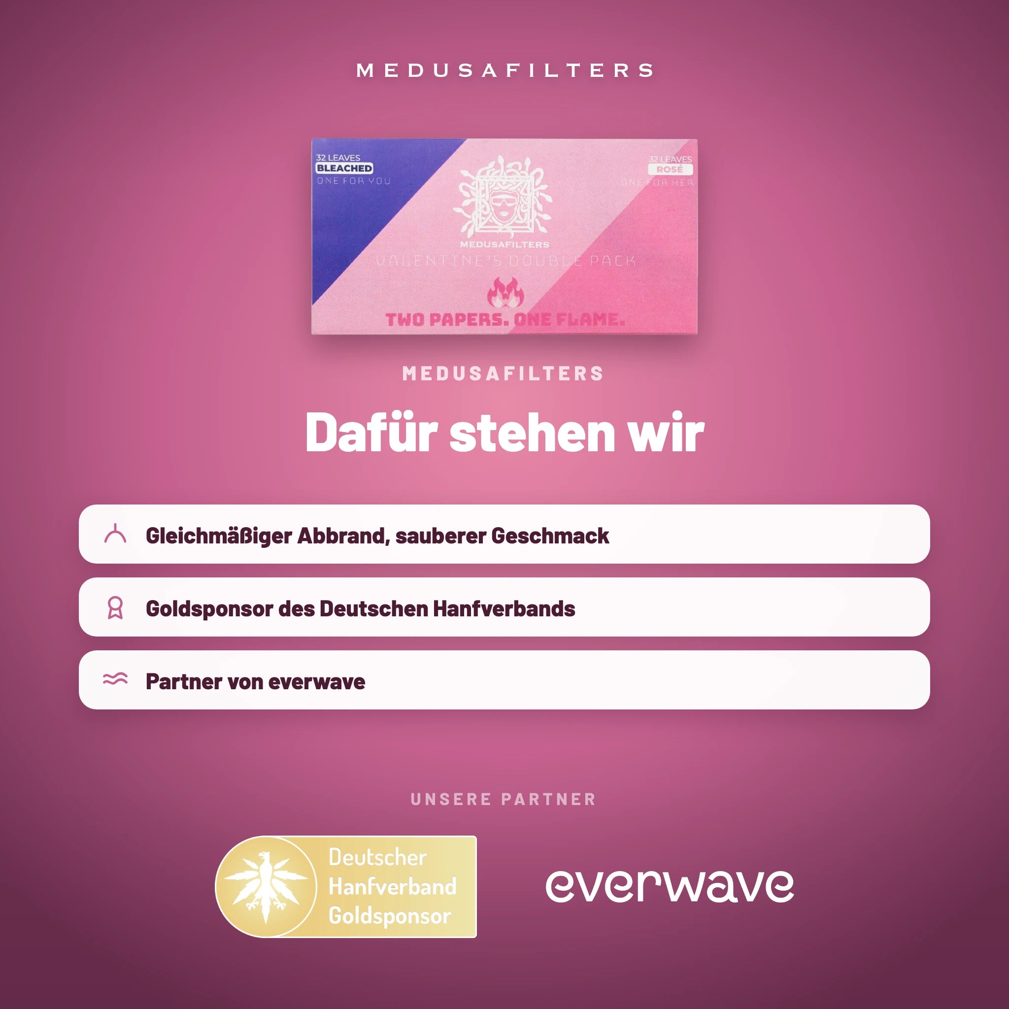 Medusafilters Longpapers King Size Slim VALENTINE – 1 Heft – Marke und Partner